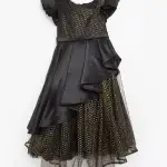 فستان تول بكسرات عصري