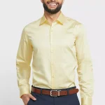 قميص ساتان باكمام طويلة