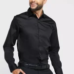 قميص ساتان باكمام طويلة